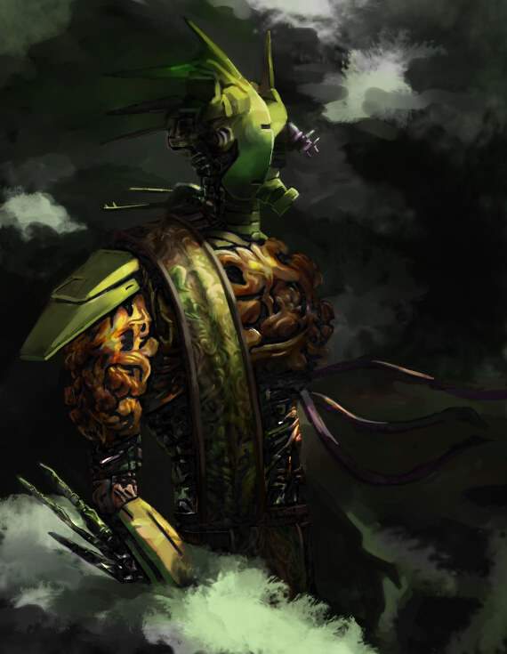 Sketch of a Gilded Robot